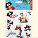 3-D STICKER - K&Auml;PT`N SHARKY 204172