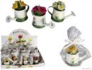 KERZE BLUME SORT - 144132OR  10CM