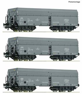 ROCO 76008 - 3ER SET SELBSTENTLADEW. P