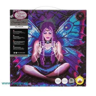 Bastelset Wandbild Zauberfee - CRYSTAL ART