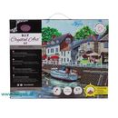 Bastelset Wandbild Hafen - CRYSTAL ART