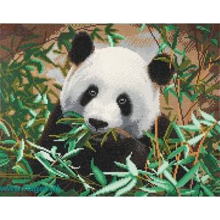 Bastelset Wandbild Panda - CRYSTAL ART