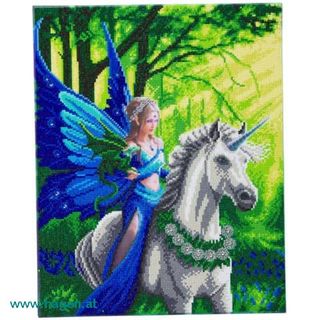Bastelset Wandbild Fantasy Zauberreich - CRYSTAL ART