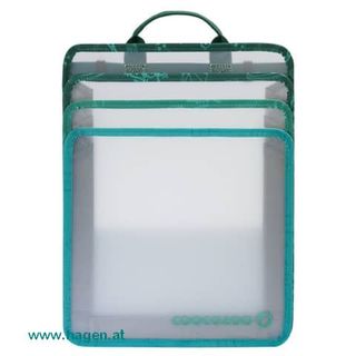 Heftbox transparent fresh mint faltbar A4