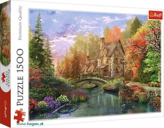 Puzzle 1500 Teile - Das Häuschen am See