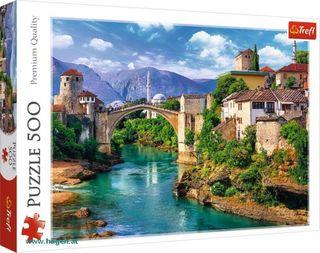 Puzzle 500 Teile - Brücke in Mostar