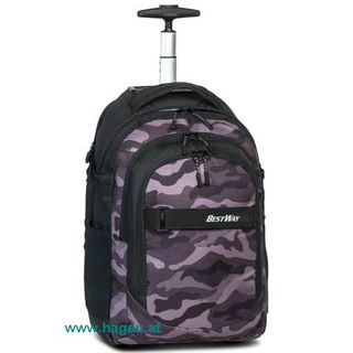 Trolleyrucksack schwarz/d.grau