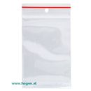 Druckbandbeutel 70x100mm 100ST transp.
