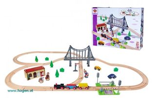 Bahnset mit Brücke