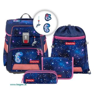 Schultaschenset Star Seahorse Zoe - Space