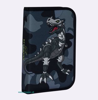 Einfache Federmappe mit Inhalt, Camo Rex
