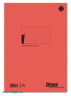 URSUS 042560 10 - Spiralheft  A4 48 Bl Lini