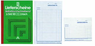 Lieferscheinbuch 2-fach A6 - FORMAT LI642 SD