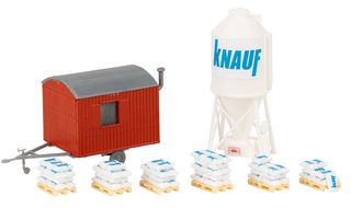 FALLER 180389 - GIPSSILO UND BAUWAGEN