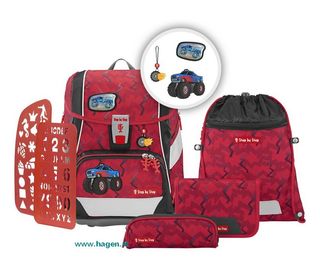 Schultaschenset Monster Truck Rocky - 2in1 plus