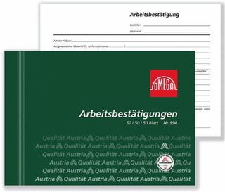 Arbeitsbesttigungsbuch A5q 3x50Bl