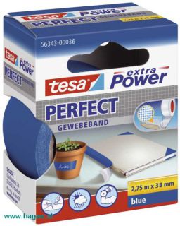 Gewebeband Perfect blau - TESA  38mm 2,75M