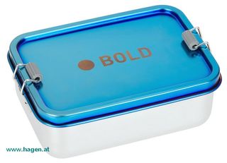 Jausenbox Edelstahl blue/purple