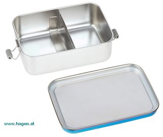 Jausenbox Edelstahl blue/purple