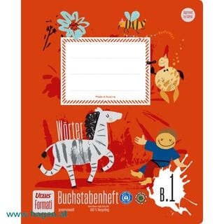 Buchstabenheft Quart 14 Blatt lin6/6/6 - Formati B1