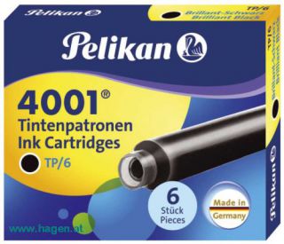 Tintenpatrone 6ST brischw - PELIKAN 4001