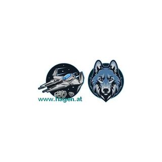 Patches Spaceship und Wolf