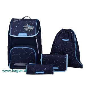 Schultaschenset Space Dream black blue