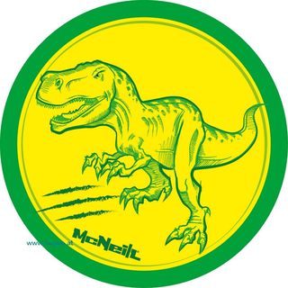 Patches McAddys Dino gelb
