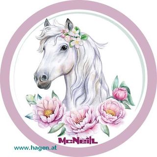 Patches McAddys Pferd: wei�-Blumen