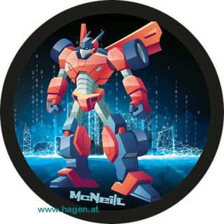 Patches McAddys Transformer: rot/blau