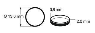 FLEISCHMANN 648002 - HAFTRINGSATZ H0 10 STK.