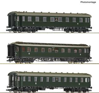 ROCO 6200112 - 3ER SET D-ZUGWAGEN PKP