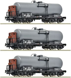 ROCO 6600062 - 3ER SET KESSELWAG. DRG