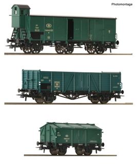 ROCO 6600079 - 3ER SET GUETERZUG SNCB