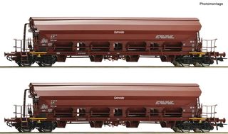 ROCO 6600125 - 2ER SET SCHWENKDACHWAG. D