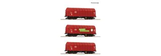 ROCO 6680012 - 3ER SET SCHIEBEPLANENWAG.