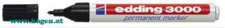 Permanentmarker schwarz - EDDING 3000-1   M