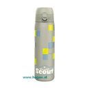 Thermosflasche Squares grau