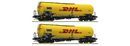 ROCO 76024 - 2ER SET KESSELWAG. DHL