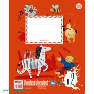 Buchstabenheft Quart 14 Blatt lin6/6/6 - Formati B2