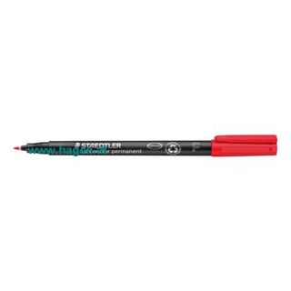 Overheadstift F perman. rot - STAEDTLER Lumocolor