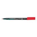 Overheadstift F perman. rot - STAEDTLER Lumocolor