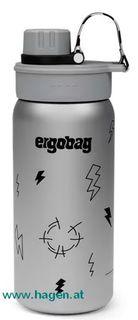 ergobag Trinkflasche Edelstahl Gewitter