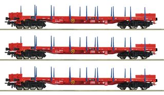 ROCO 6600219 - 3ER SET RUNGENWAGEN RS OB