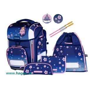 Schultaschenset Blue Bloom blue