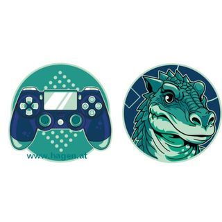 Patches Controller und Dino t�rkis