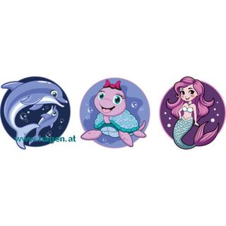 Patches 3ST Ocean Buddies aqua blue