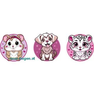 Patches 3ST Cute Pets pink