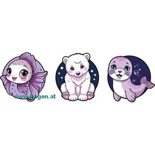 Patches 3ST Frosty Friends lilac