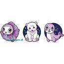 Patches 3ST Frosty Friends lilac